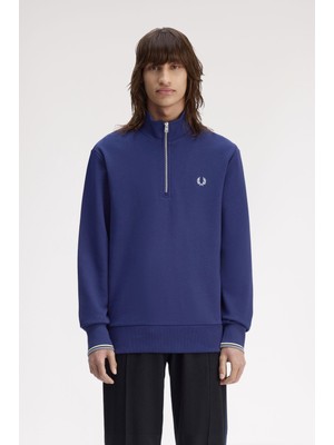 Fred Perry M3574 Half Zip Erkek Sweatshirt