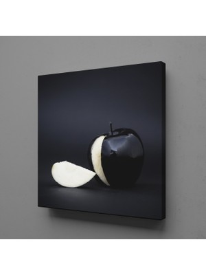 Technopa SİYAH ELMA TEMALI KANVAS TABLO - 190x190cm