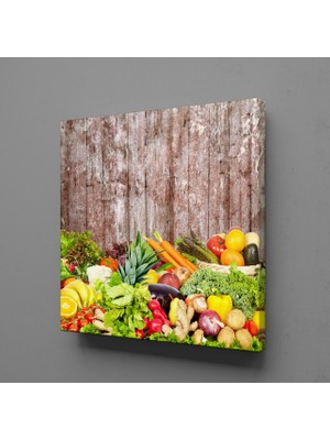 Technopa SEBZE VE MEYVELER TEMALI KANVAS TABLO - 160x160cm