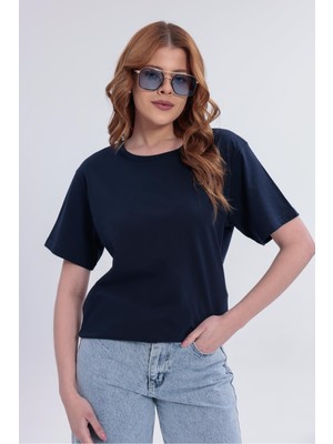 Freemen Kadın Basic Rahat Kalıp Likralı 30/1 Süprem TIŞÖRT-380