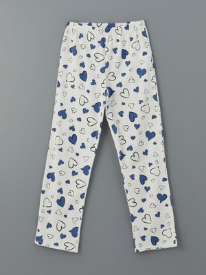 Lc Waikiki Yeni Sezon Beli Lastikli Kalp Baskılı Kadın Pijama Altı