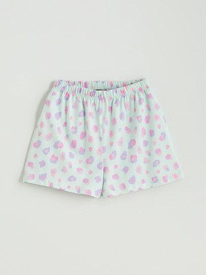 Lc Waikiki Yeni Sezon Beli Lastikli Baskılı Kız Çocuk Pijama Şort