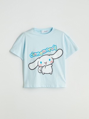 Lc Waikiki Yeni Sezon Bisiklet Yaka Cinnamoroll Baskılı Kız Çocuk Pijama Üst