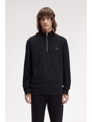 Fred Perry M3574 Half Zip Erkek Sweatshirt