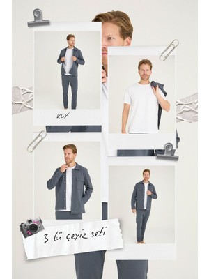 Kly Erkek Çeyiz Seti 3’lü: Hırka + Pantolon + T-Shirt