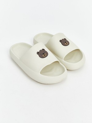 Lc Waikiki Yeni Sezon Ayıcık Baskılı Kadın Terlik