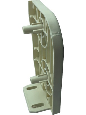 MorPerde Kapalı Kasa Perde Kare Tıpalı Çiftli Mekanizma Krem Sağ Kapak