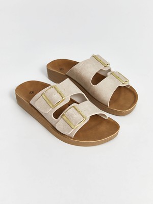 Lc Waikiki Yeni Sezon Çift Bantlı Kadın Terlik