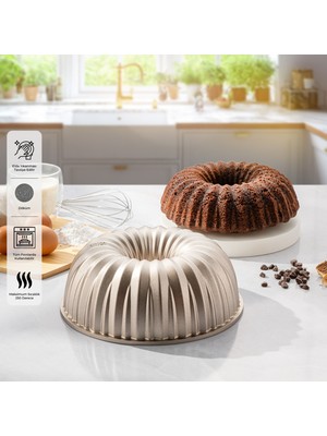 Emsan Golden Stone Döküm Kek Kalıbı 25 cm