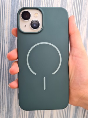 iPhone 15 Magsafe ile Uyumlu Yumuşak Soft Mükemmel Manyetik Esnek Lansman Silikon Kılıf
