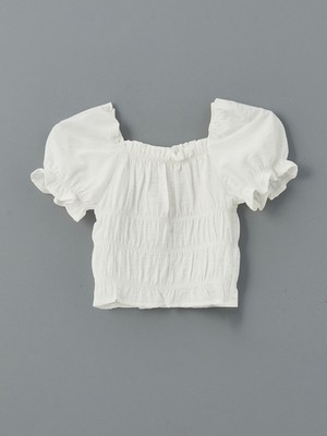 Lc Waikiki Yeni Sezon Kare Yaka Kız Çocuk Crop Bluz