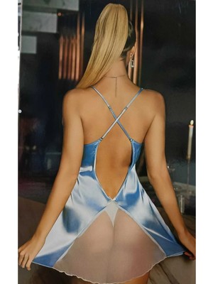 Mavi ,ay Işığı Saten, Elegance Takım