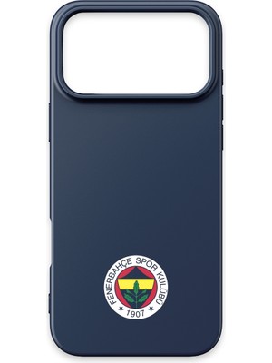iPhone 17 Pro Uyumlu Fenerbahçe Arma Lacivert Silikon Lisanslı Telefon Kılıfı
