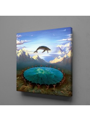 Technopa YUNUS BALIĞI KANVAS TABLO - 130x130cm