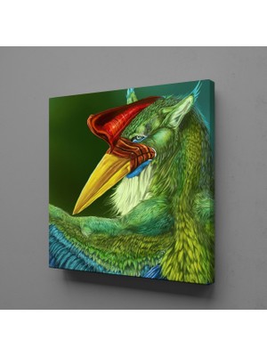 Technopa YEŞİL ŞAHİN KANVAS TABLO - 30x30cm