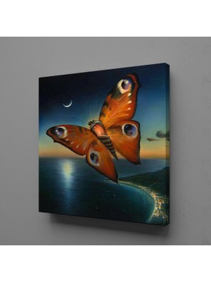 Technopa KELEBEK VE DENİZ KANVAS TABLO - 130x130cm