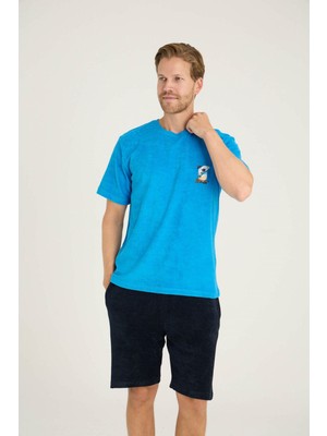 Kly Erkek O.yaka Şortlu Takım Şık Tasarım 2021