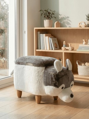 Zooturak Sibirya Kurdu Figürlü Sandıklı Puf Modelleri