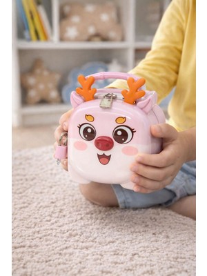 Nasyonel Toys Geyik Figürlü Kilitli Kumbara – Çocuklar Için Sevimli Para Biriktirme Kumbarası