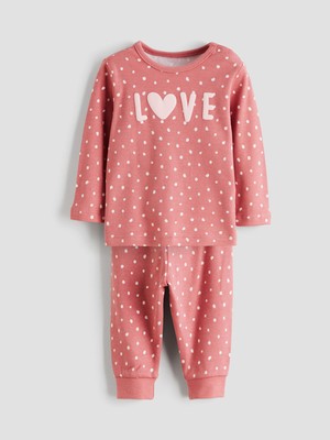 Lc Waikiki Yeni Sezon Bisiklet Yaka Kız Bebek Pijama Takımı