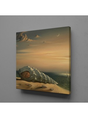 Technopa DENİZ TAŞININ İÇİNDE BEBEK KANVAS TABLO - 110x110cm