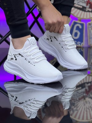 Wipper Triko Nefes Alan Terletmez Ortopedik Unisex Sneaker Memory Foam Faylon Taban Hafif Spor Ayakkabı