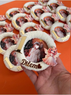 Bir Yaş Fotoğraflı Doğum Günü Magneti