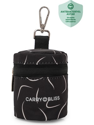 Carry Bliss Siyah Dalga Pacipal Emzik Saklama Çantası Antibakteriyel Astar ile Hijyenik Taşıma