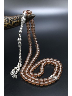 Prestige Gümüş Renk Değiştiren Zultanit Sultan Taşlı 99'lük Tesbih 925 Ayar Gümüş Püsküllü 6 mm Küre Kesim 902580