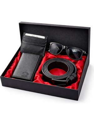 Av A Dos Erkek Cüzdan Kemer Kartlık Kutulu Hediye Seti Damat Bohçası Premium Lüx Erkek Hediye Seti