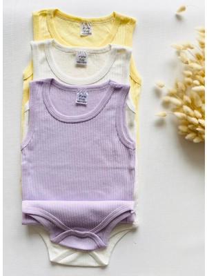 Miyakidsworld Pamuklu Kalın Askılı Çocuk Body -Özel Çocuklar Büyük Boy 3-12 Yaş