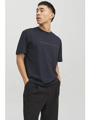 Jack & Jones Jack&jones 12234746 0 Yaka Erkek Tshirt - Lacivert