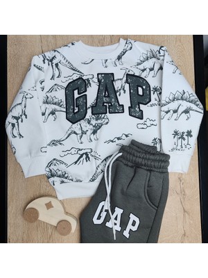 Moda Rüyası Dinazorlu Erkek Çocuk Alt Üst Takım – 4-6 Yaş