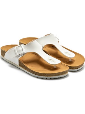 Twigy Igor 18 Erkek Parmak Arası Terlik Beyaz 40/45