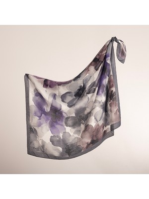 Piramit Coolness Viscon Eşarp | Sulu Boya