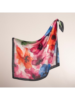 Piramit Coolness Viscon Eşarp | Sulu Boya