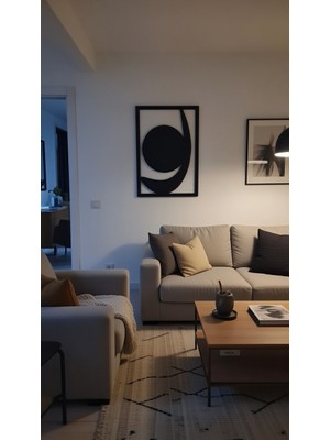 Safir Design Modern Tasarım Dekoratif Duvar Süsü- Minimalist Duvar Süsü