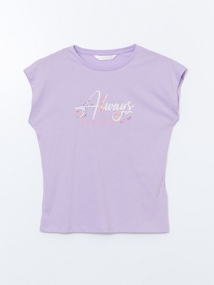 Lc Waikiki Yeni Sezon Bisiklet Yaka Baskılı Kadın Pijama Üstü