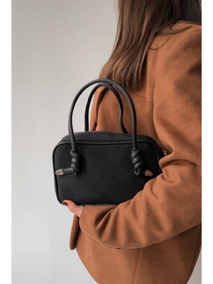 Fiori Kadın Süet Deri El Çantası Omuz Çantası