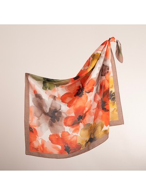 Piramit Coolness Viscon Eşarp | Sulu Boya