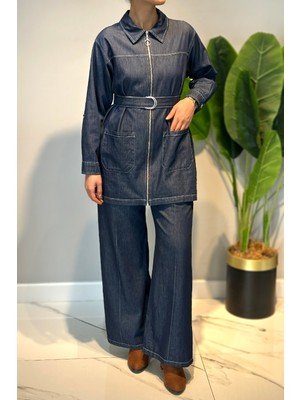 Lale Butik Ceket Pantolon Kot Takım 7443 Lacivert