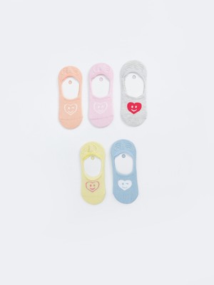 Lc Waikiki Yeni Sezon Desenli Kız Çocuk Babet Çorap 5'li