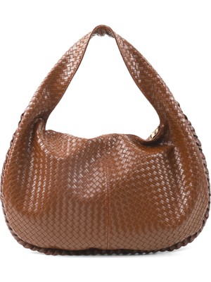 SHAKA Taba SHK311 Örgü Desenli Suni Deri,fermuarlı,tek Bölmeli ,astarlı,el,kol ve Omuz Çantası