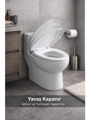 Visam Leylak Yavaş Kapanan Klozet Kapagı