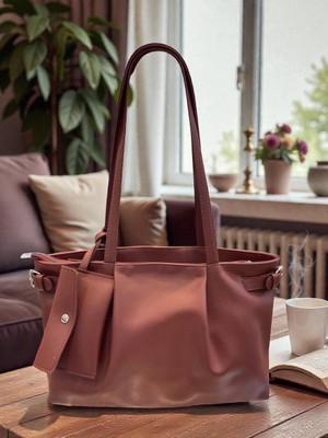 Fiori Kadın Suni Deri El Çantası Omuz Çantası