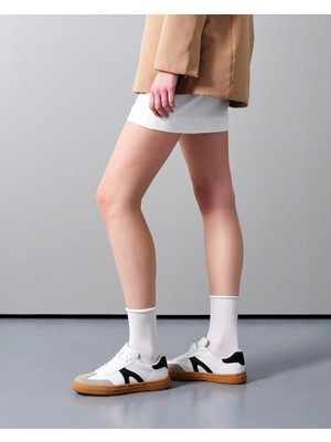 Umel Tekstil Bambu Kadın Soket Çorap Blr Burun Dikişsiz Rahat ve Esnek 3 Çift