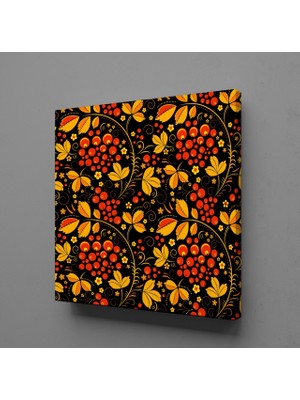 Technopa SİYAH TURUNCU KANVAS TABLO - 60x60cm