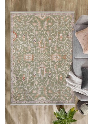 GÜLCEM HOME Vintage, Etnik Desenli Sanatsal Cross Dokuma Salon ve Oturma Odası Halısı