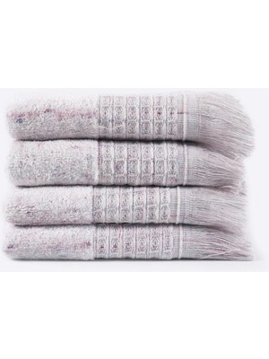 Ecocotton Maia 4'lü El Havlusu Seti  Organik Pamuk Inject Pudra 30X50 cm