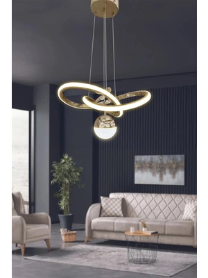 G-Light Kardelen Toplu Modern LED Sarkıt Avize – Salon & Oturma Odası – 3 Renk – Ayarlanabilir Kablo